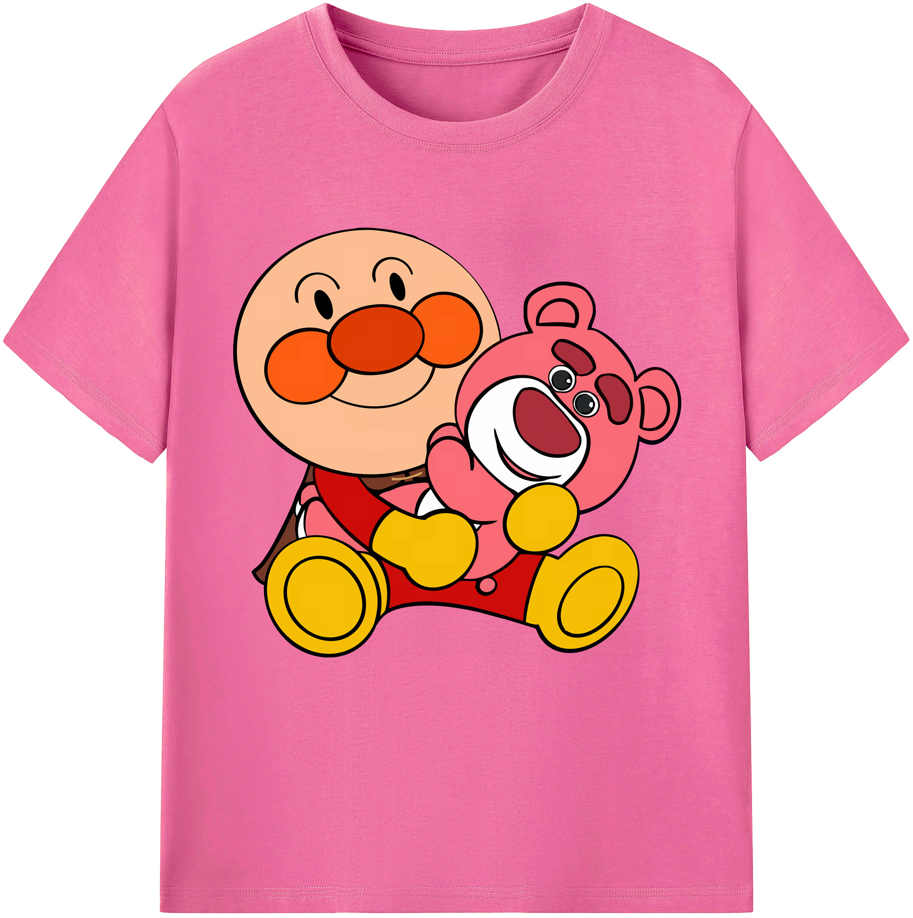 （画像用） アンパンマン Anpanman レディースカジュアルプリントTシャツ（綿100％）